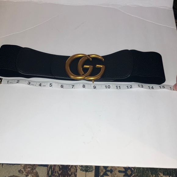 Black and Gold Women's Luxury Belt - Picture 4 of 5